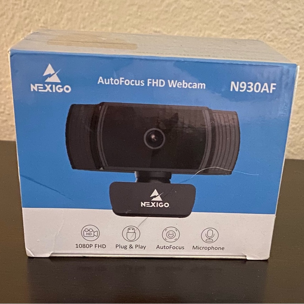NEW NexiGo N930AF 1080P AutoFocus Webcam | FHD USB Camera w/ Mic | Plug & Play